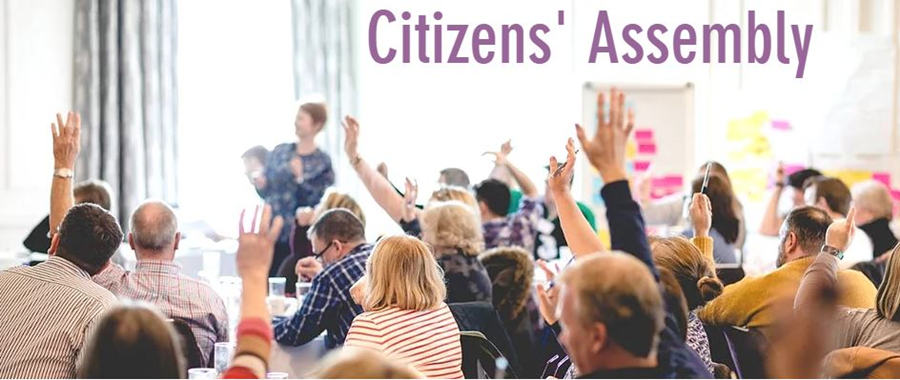 Residents working together at the citizens' assembly
